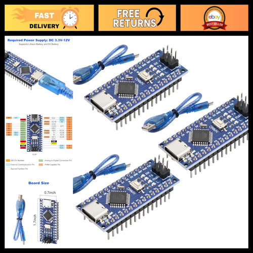 3pcs nano atmega328p - 3pcs, v3.0