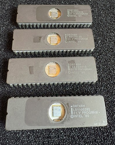 4pcs vintage intel d8748h - vintage,